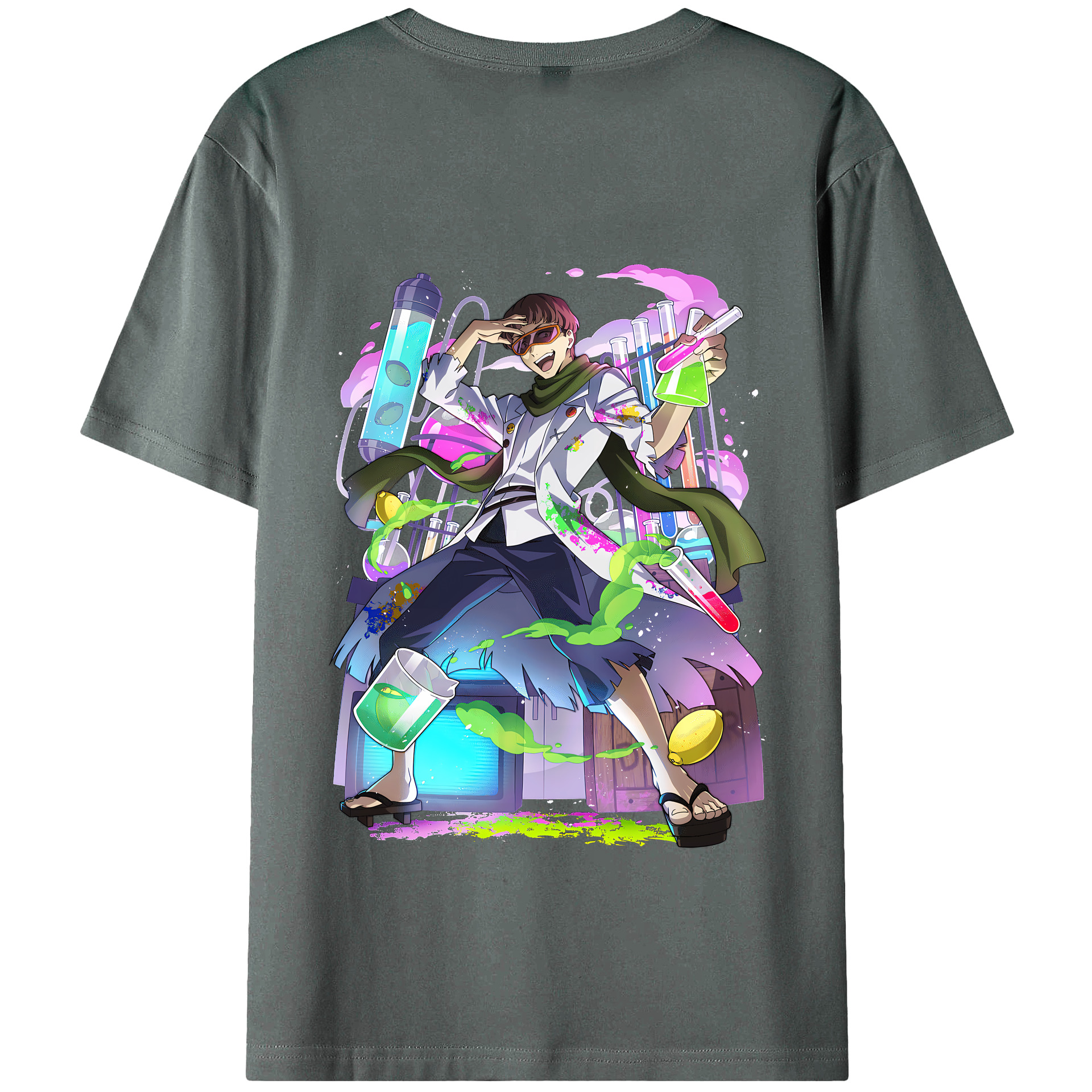 （画像用） 文豪ストレイドッグス Bungo Stray Dogs 綿100％半袖Tシャツ（背面プリント）